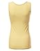 Doublju Women Sleeveless Soft Fabric Unique Oneside Button Henley Tank Top