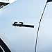 US85 Direct 2X 6.3 AMG Genuine Emblem Fender Left& Right Adhesive Logo Badge Nameplate Decoration Sport for Mercedes-Benz OEM ABS (Matte Black)