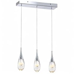 JoollySun Crystal Pendant Light Fixtures: Chrome