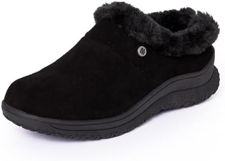 Amazon.com | UGG Women's Ansley Parc Slipper, Black, 7 | Slippers