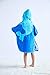 Hooded Poncho Towel for Kids, Organic Cotton Toddler Robes Wrap, Large Size 25