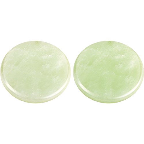 2 Pieces Jade Stone for Lash Glue Eyelash Extension Round Jade Stone