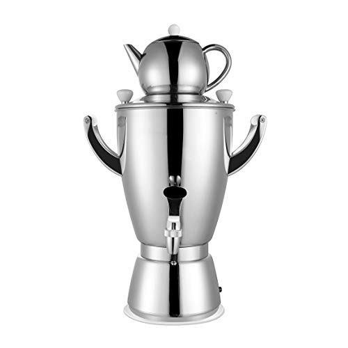 UNIMAT 1005003 Samowar Teekocher HeiÃwassergerät, 1800, Edelstahl, 6 liters