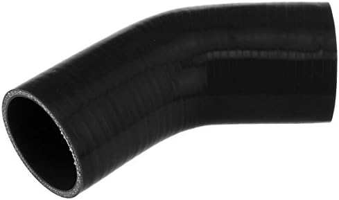 Pegasus RE4576.70-BLACK, Black Silicone Hose, 3" to 2 3/4" 45 deg. Reducing Elbow (no logo)