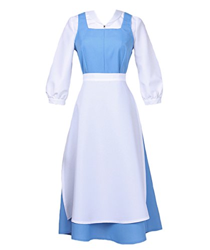 Angelaicos Women's French Apron Maid Dress Cosplay Costume