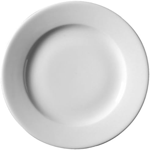 Royal Genware Classic Plates 21cm - Pack of 6 | 8.25inch Dinner Plates, Porcelian Plates, White Plates | Commercial Quality Tableware for Domestic and Catering Use