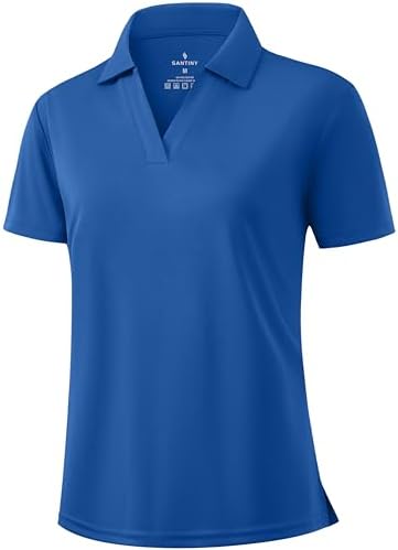 KORALHY Short Sleeve Sports Golf Shirts V Neck Golf Apparel