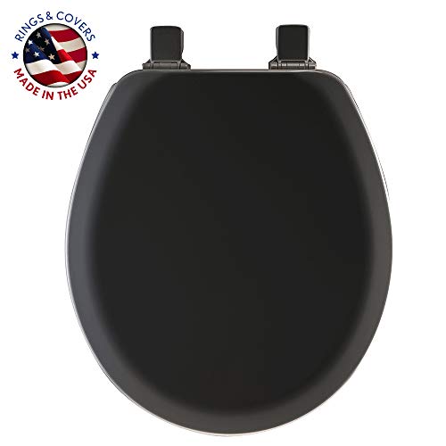 MAYFAIR 841EC 047 Cameron Toilet Seat will Never Loosen and Easily Remove, Round (Pack of 1