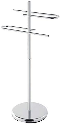 FERIDRAS 230005-b pie toallero, Cromado, Blanco: Amazon.es: Hogar