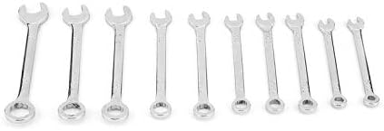 10pcs Combination Mini Wrench Set Screwdriver Kit Repair Spanner Repair Tool Reversible Ratchet Electronic Hardware End Inch