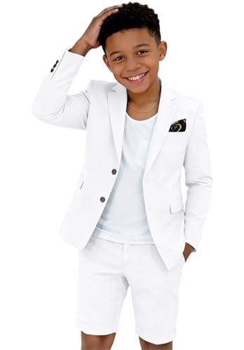 Toddler Shorts Suit 4T Boys White Tuxedo Suits for Kids Wedding Dresswear at Amazon