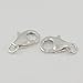 2pcs Adabele Authentic 925 Sterling Silver 13mm Raindrop Lobster Claw Trigger Clasps Hypoallergenic Nickel Free for DIY Jewelry Making SS23