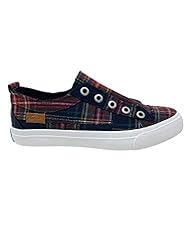 Blowfish Malibu Women's Play Navy Campus Plaid 10 M