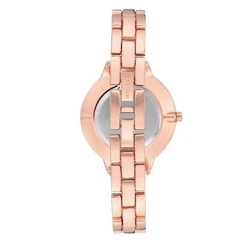 Nine West Women's Floral Dial Bracelet Watch