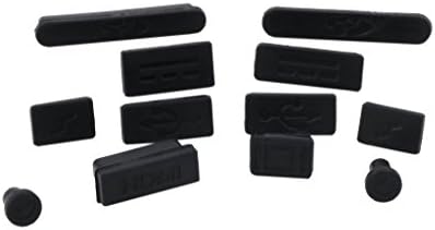 Anti dust Plug Protection Set For Apple MacBook Pro With RETINA 13" Or 15" And MacBook Air 11" Or 13" Port Antidust Accessories FREE When Ordering Eican MacBook Hard Shell Case (Black)