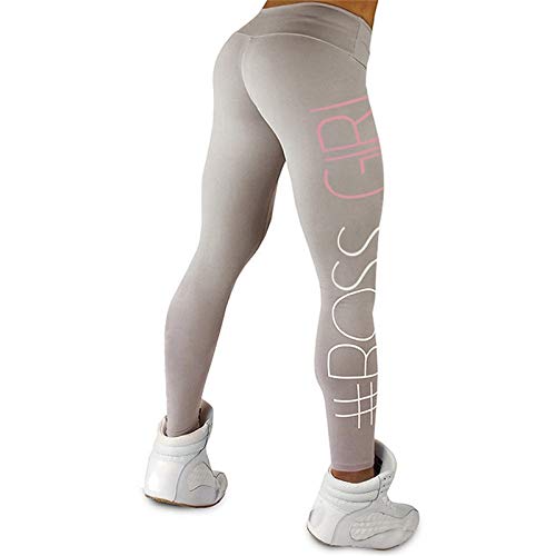 Nevera Yoga Pants Letter Printed High Waisted Yoga Leggings for Fitness Riding Sports Running - Thumbnail 4