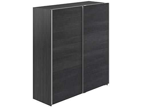 Marque Amazon - Movian - Armoire 2 portes coulissantes Kolva Modern, 61 x 180 x 197, Gris