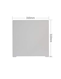 Eryone - Plataforma de impresión 3D, Maflex magnética, flexible, calefactable, con pegatina para impresora 3D 310310 235235 220220 gris PEI