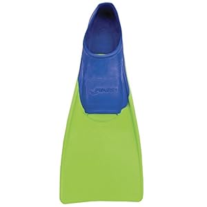 FINIS Kinder Floating-8-11 Swim Fin, Blue/Green, 26-29 EU 16 Schnorchelmasken Floats in fresh and salt water Keeps legs buoyant to reduce body drag
Long Fin adds extra power to kick and builds leg strength
Closed Heel reduces chance of hyperflexion of the ankle