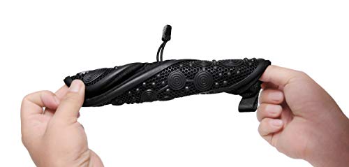 Sanyge Womens and Mens Water Shoes Quick-Dry Aqua Socks Barefoot Rain Shoes for Beach Swim Driving(San196023Black41) - Thumbnail 3