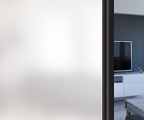 Amazonブランド Umi ウミ 窓用ガラスフィルム すりガラスシート 飛散防止 目隠し 遮光 遮熱 断熱 Uvカット ガラスフィルム 浴室 食器棚 ベランダ 風呂 窓ガラス シート 目隠しシート 窓に貼るカーテン 外から見えない プライバシー保護 磨りガラス調 44 5cm 0cm