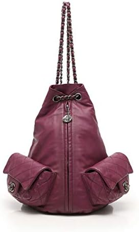 Amazon Co Jp シャネル Chanel マトラッセ チェーンショルダー バックパック レザー 紫 チェーン 中古 シューズ バッグ