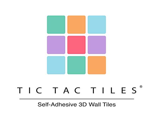 Tic Tac Tiles - 12" x 12" Premium Anti Mold Peel and Stick Wall Tile in Square Sea Breeze (10 Sheets) - Thumbnail 6