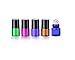 12PCS Empty Refill Glass Essential Oil Sample Packing Roller Roll-on Bottles with Metal Roller Balls and Black Cap Makeup Aromatherapy Perfumes Lip Balms Vial Storage Container Jar Pots (1ml, Purple)