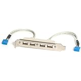 USB 2.0 4-Port PCI Bracket to Dual USB Headers