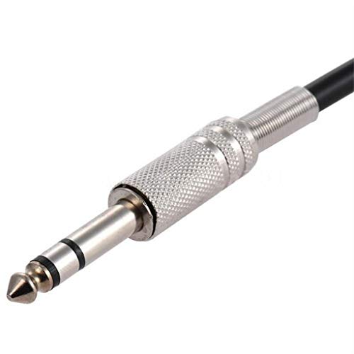 Aobiny Cables,4.9ft 3.5mm 1/8 inch Male to 6.35mm 1/4 inch Male TRS Stereo Audio Cable Ho I6D9 (Black) - Thumbnail 7