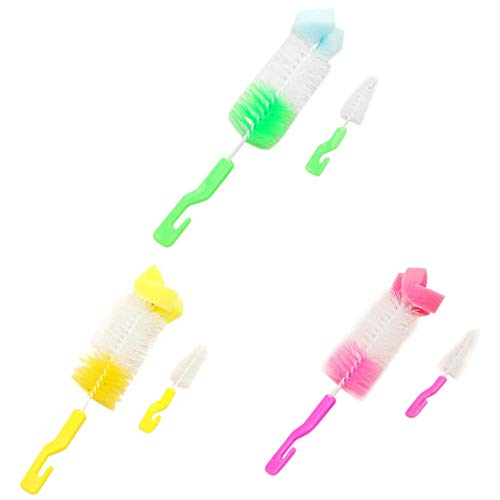 Elaco Brush, Baby Bottle Brush Cleaner Spout Cup Glass Teapot Washing Cleaning Tool Brush