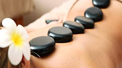 Autoark 8 PCS Black Large Basalt Hot Stone Set,Health and Fitness - Great for Spas,Massage Therapy,Relaxation,and More,AHK-055