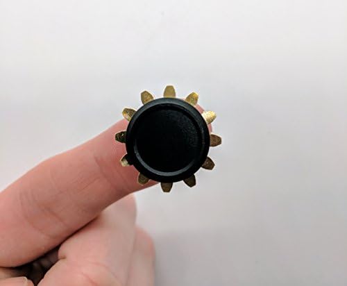 CLOSS Metal Fingertip Metal Gear Mini Fidget Spinner EDC, Black