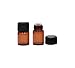 Natura Bona 2 ml (5/8 dram) Amber Glass Essential Oil Bottle with Orifice Reducer and Black Cap. Premium EO Bottles (12 Pack, Plus 1 Funnel)