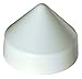 Dock Edge + PVC Cone Head Piling Cap, 10-Inch, White