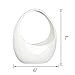Mkono White Ceramic Hanging Planter Flower Plant Pot