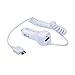 Galaxy S5 Charger, ProtonPlanet® Ultra Fast Coiled Retractable USB Car Charger Adapter for Samsung Galaxy S5 | Galaxy Note 3 | Note Pro NotePro 12.2 Rapid Travel Charger - White