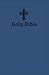 NIV, Backpack Zipper Bible, Imitation Leather, Blue, Red Letter