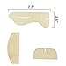 Neworkg 6 Pack Wood Glider Planes, Flying Glider Plane, Unfinished Blank DIY Flying Toy Planes for Birthday Party, Carnival Prizes(7.7 inches)