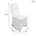 Amon Tech 50Pcs Arched Front Polyester Spandex Flat Chair Cover Stretchable Protector Slipcovers for Wedding Party Banquet Dining Decoration
