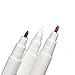3 x Multi-color Tailor's Chalk Pens - White Red and Blue - Water Soluble Ink for Cloth and Fabrics Sewing, Arts and Crafts Tracing and Stitching