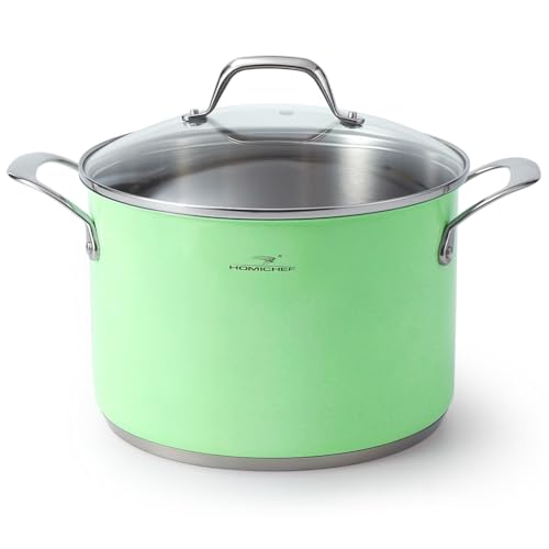 HOMICHEF 7 Quart Nickel Free Stainless Steel Stock