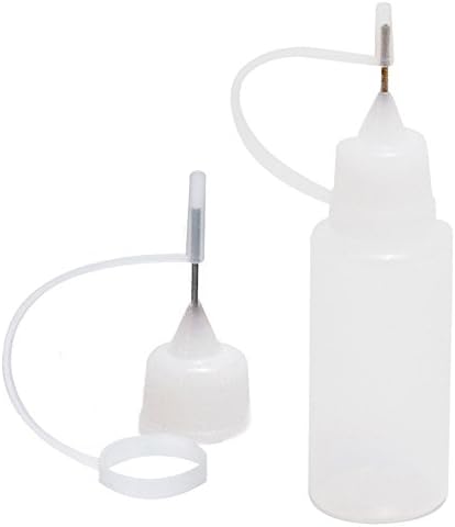 Royal Supply - 250x Clear Steel Needle Tip Bottle | Needle Nose Dropper Bottles | Liquid Bottle | Squeeze Bottle | Size: 10ML