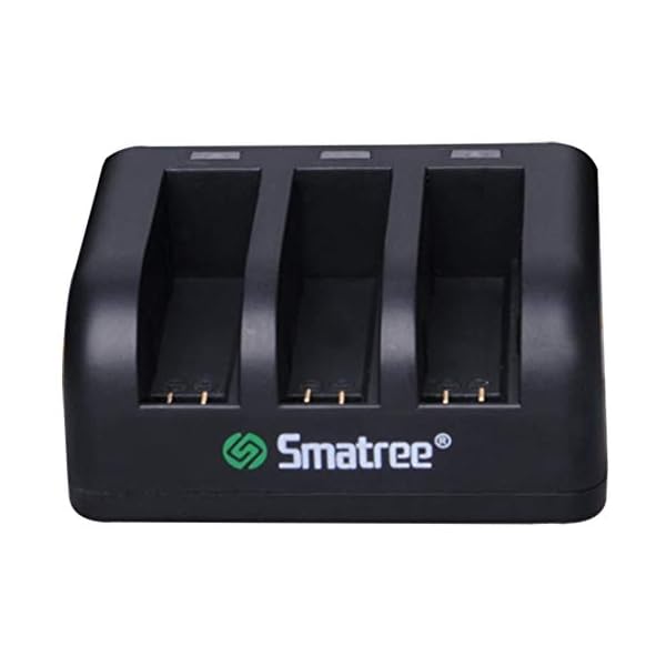 Smatree 1290mAh Ersatzakku (3er-Pack), 3-Kanal-Ladegerät mit USB-Kabel für Gopro Hero 4-Kamera… – Bild 5