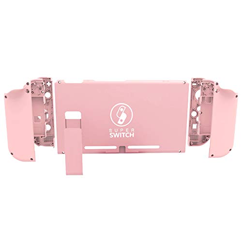 DIY Replacement Shell Case Set for Nintendo Switch, Full Set Buttons Soft Touch Grip Back Plate for Nintendo Switch Console, NS NX Joycon Handheld Controller Housing - Full Set, Macaron Pink - Thumbnail 3