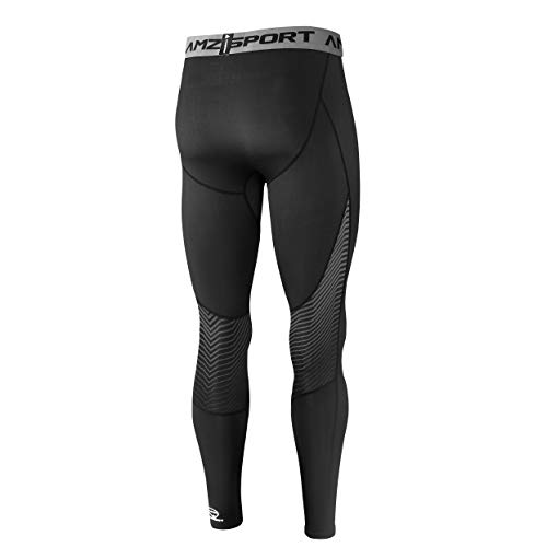 AMZSPORT Heren Compressie Legging Fleece voor Winter Hardlopen - Image 4