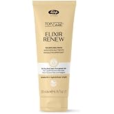 Lisap Elixir Renew Nourishing Hair Mask for Dry Damaged Hair with Camellia Oil | Deep Conditioning Hair Treatment &amp; Hydrating Repair Mask for Soft, Shiny Hair, 6.76 fl oz