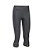 Under Armour Women's HeatGear Armour Capri, Carbon Heather (090), X-Large