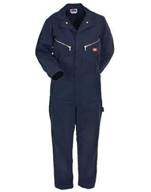 48799DN 6X TL Long Sleeve Deluxe Blended Coverall, Dark Navy, 6X Tall