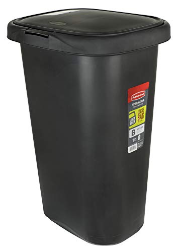 3 Rubbermaid+FG233900WHT+Spring+Wastebasket+53+Quart